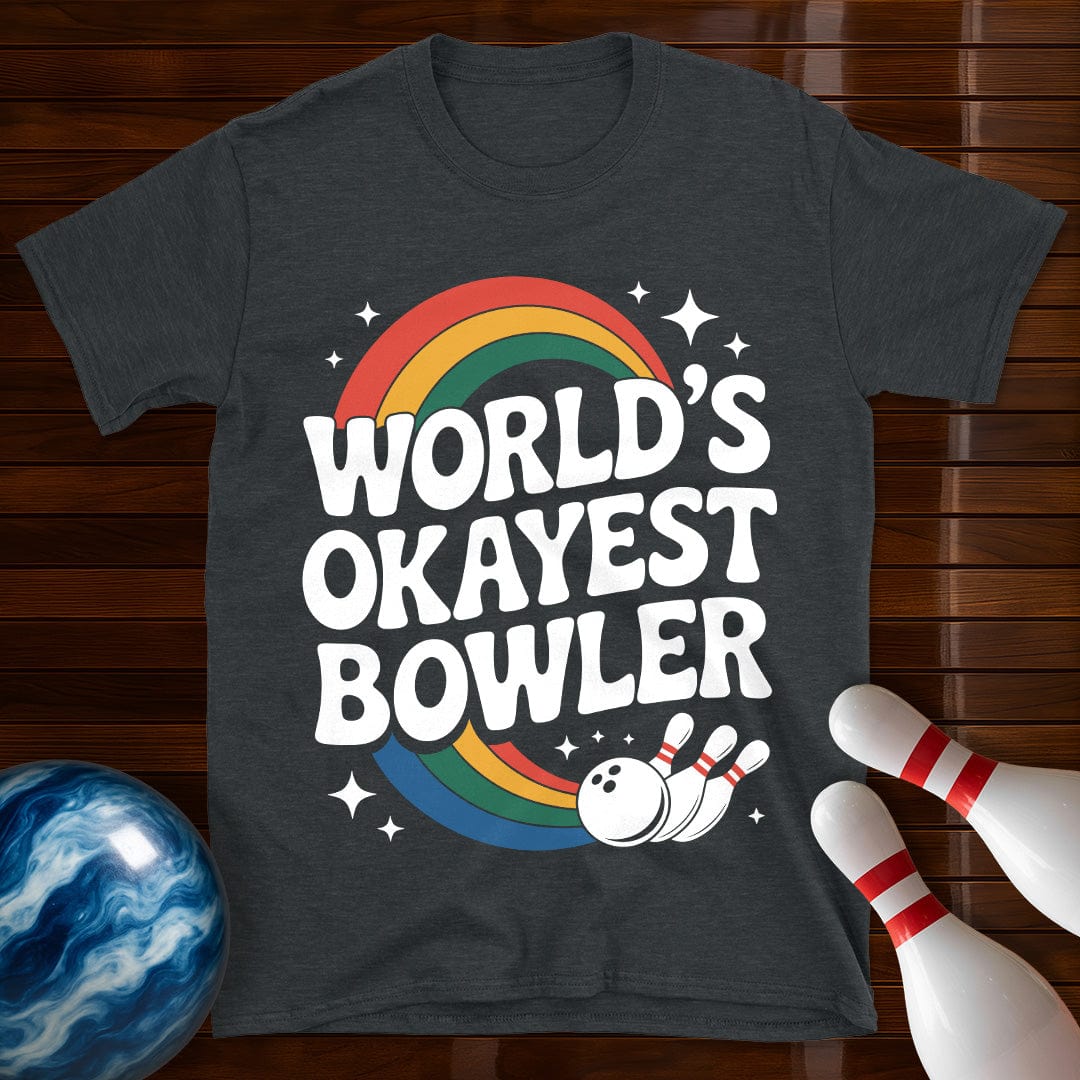 World's Okayest Bowler Retro Tee