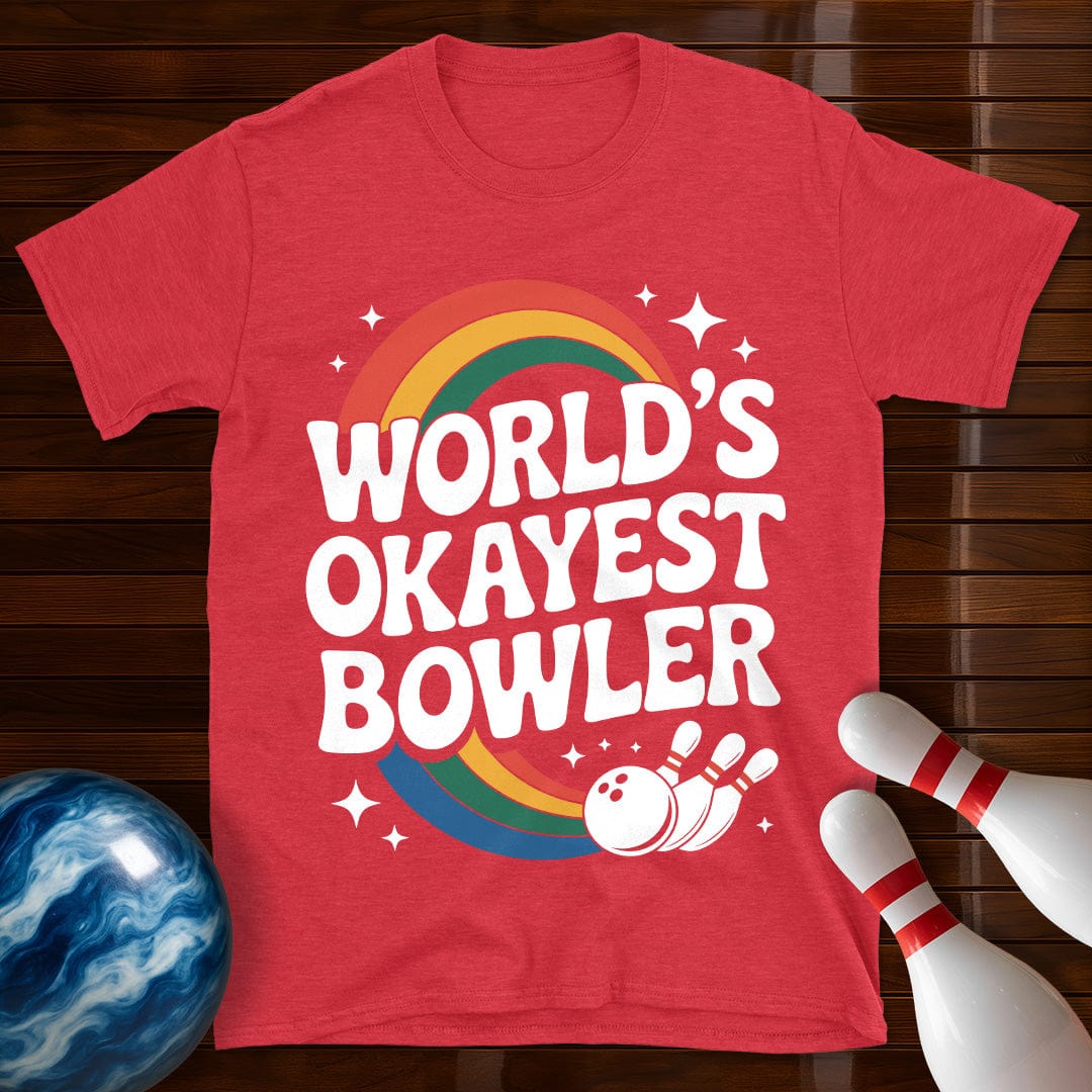 World's Okayest Bowler Retro Tee