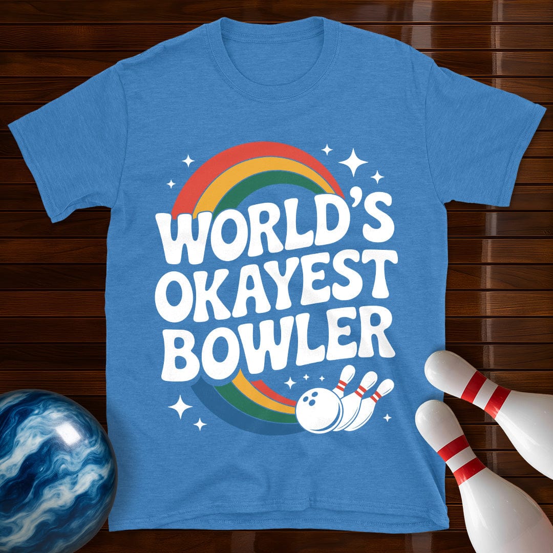 World's Okayest Bowler Retro Tee