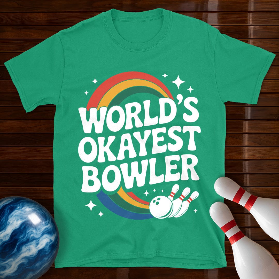 World's Okayest Bowler Retro Tee