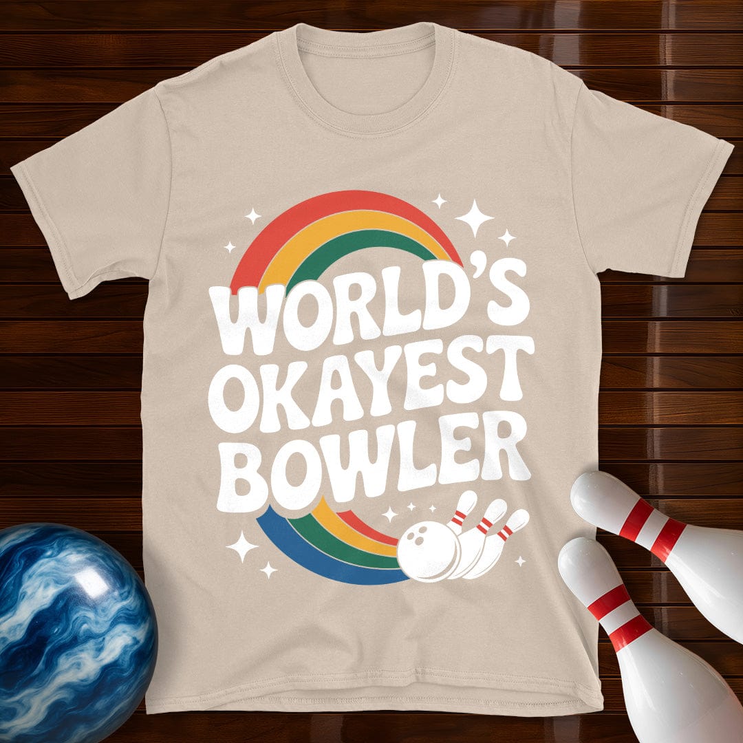 World's Okayest Bowler Retro Tee