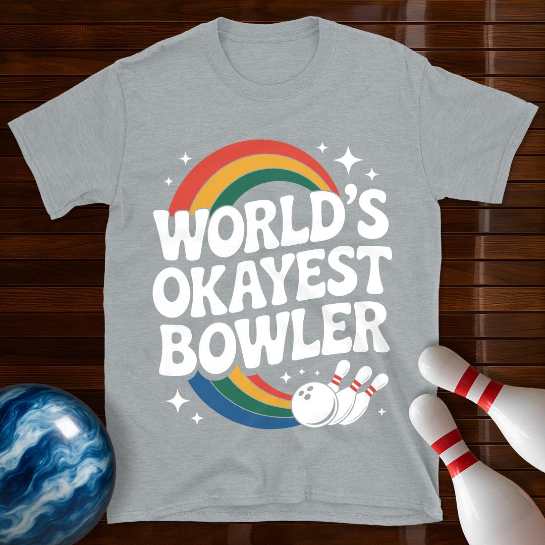 World's Okayest Bowler Retro Tee