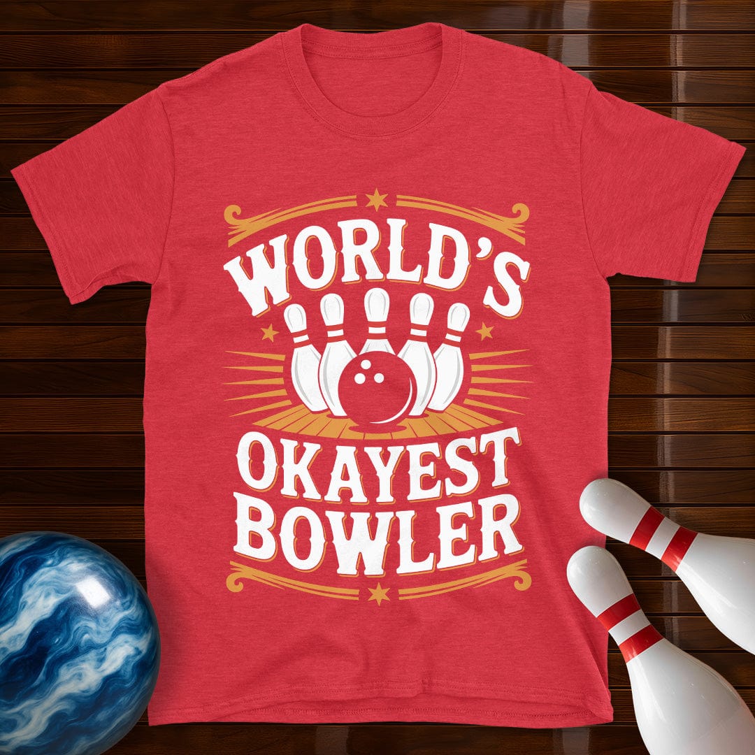 World's Okayest Bowler Vintage Tee
