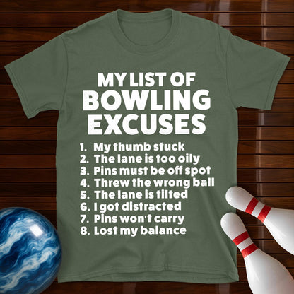 Bowling Excuses T-Shirt