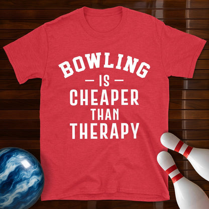 Bowling Is Cheaper Than Therapy T-Shirt
