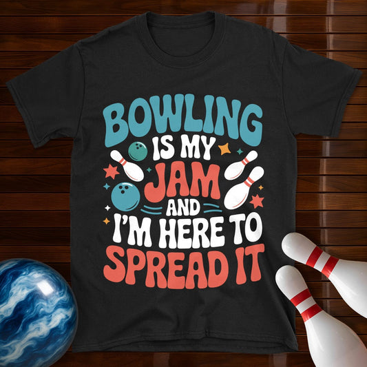 Bowling Is My Jam Funny Bowling T-Shirt