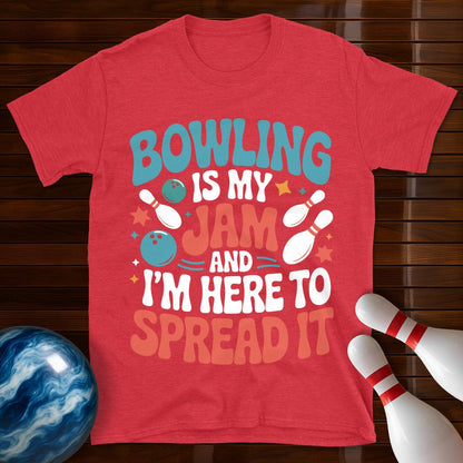 Bowling Is My Jam Funny Bowling T-Shirt
