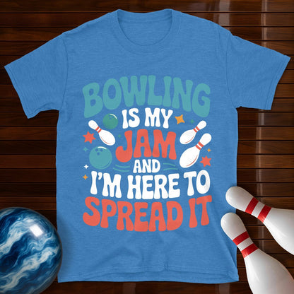 Bowling Is My Jam Funny Bowling T-Shirt
