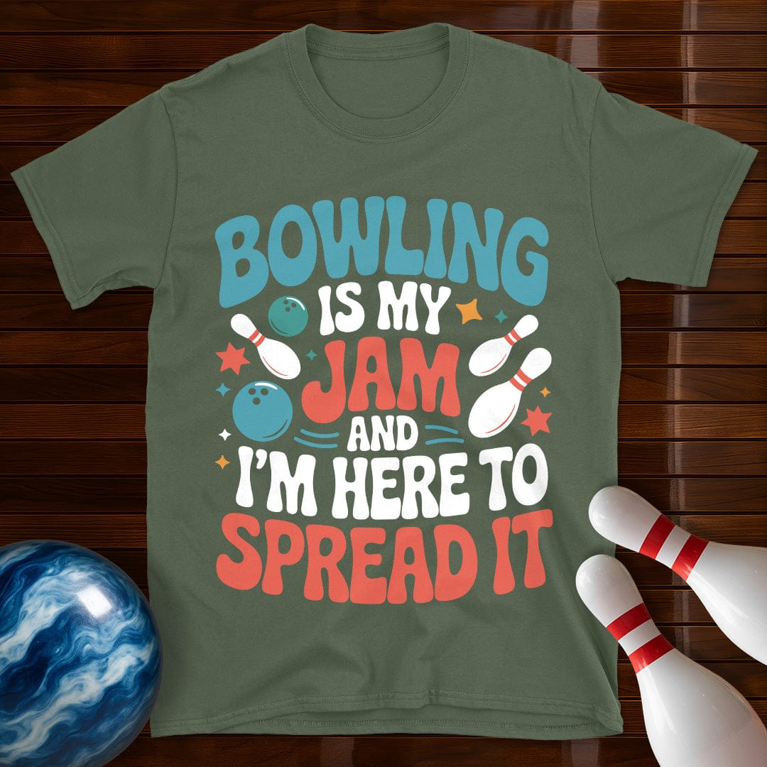 Bowling Is My Jam Funny Bowling T-Shirt