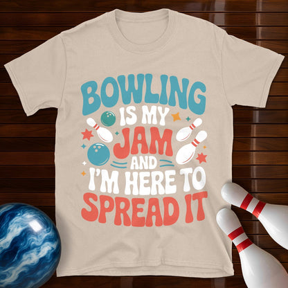 Bowling Is My Jam Funny Bowling T-Shirt