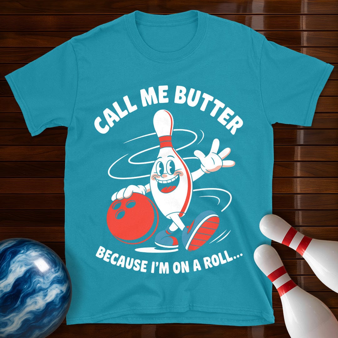 Call Me Butter Funny Bowling T-Shirt