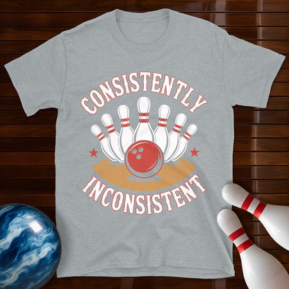 Consistently Inconsistent Bowling Funny Bowling Shirt