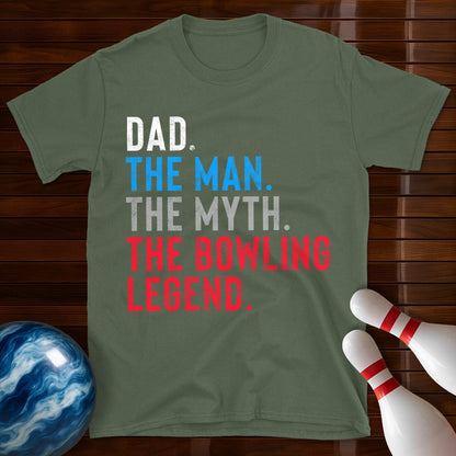 Dad The Man The Myth Bowling Legend T-Shirt