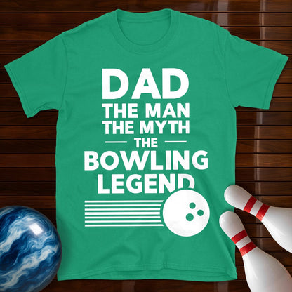 Dad The Man The Myth Bowling T-Shirt