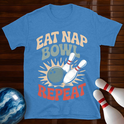 Eat Nap Bowl Repeat Shirt
