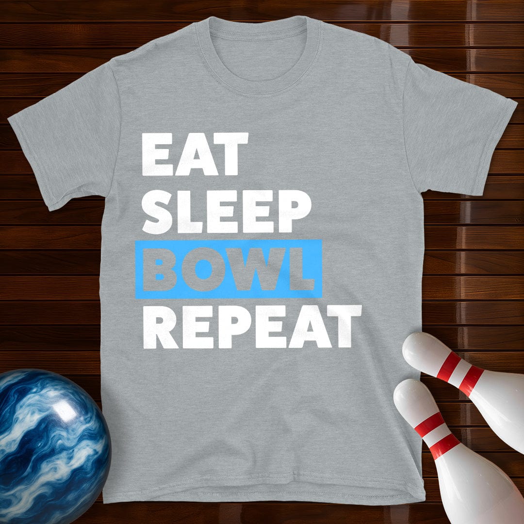 Eat Sleep Bowl Repeat Bowling T-Shirt