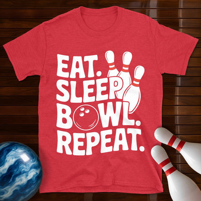 Eat Sleep Bowl Repeat T-Shirt