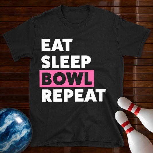 Eat Sleep Bowl Repeat Women's T-Shirt