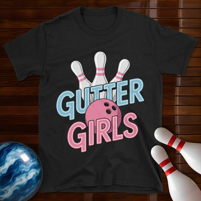 Gutter Girls Cute Women's Bowling T-Shirt