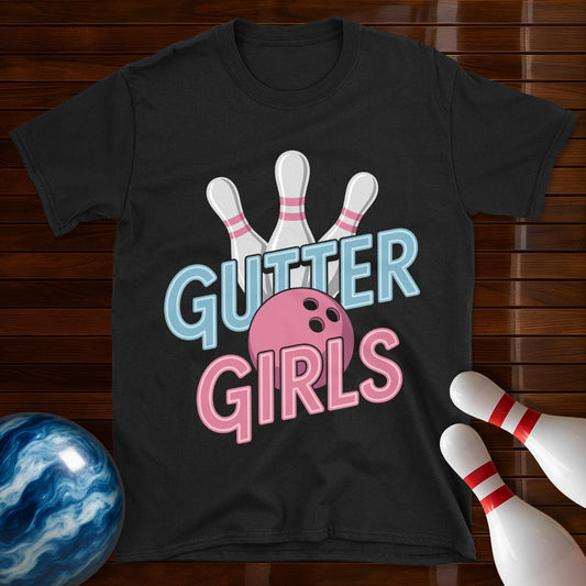 Gutter Girls Cute Women's Bowling T-Shirt