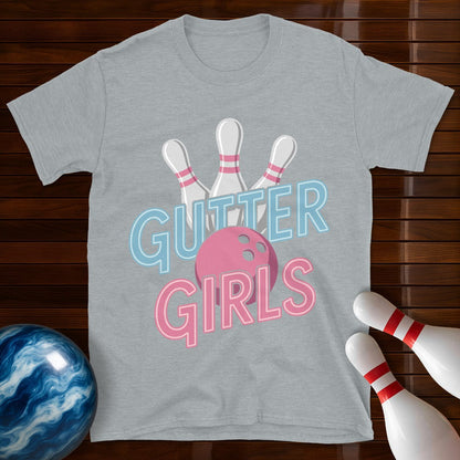 Gutter Girls Cute Women's Bowling T-Shirt