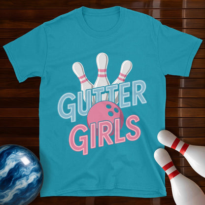 Gutter Girls Cute Women's Bowling T-Shirt