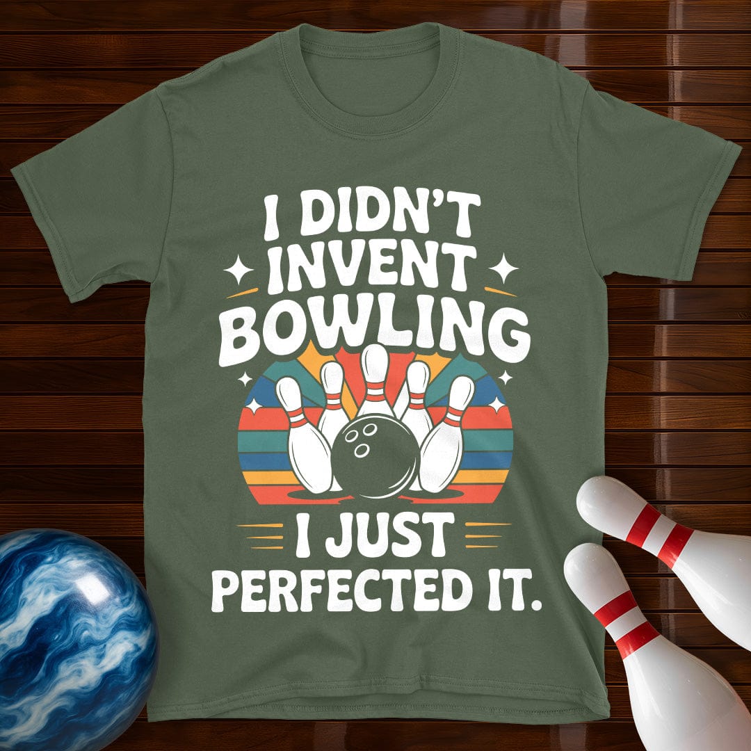I Didn't Invent Bowling Retro T-Shirt