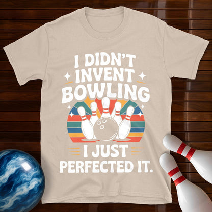I Didn't Invent Bowling Retro T-Shirt