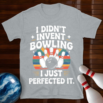 I Didn't Invent Bowling Retro T-Shirt