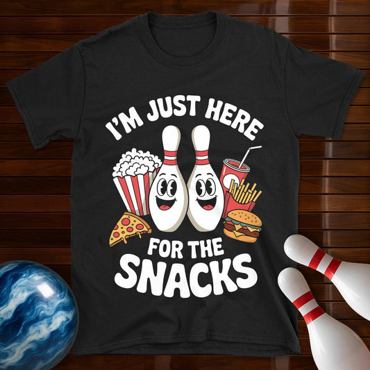 I'm Just Here For The Snacks Bowling T-Shirt