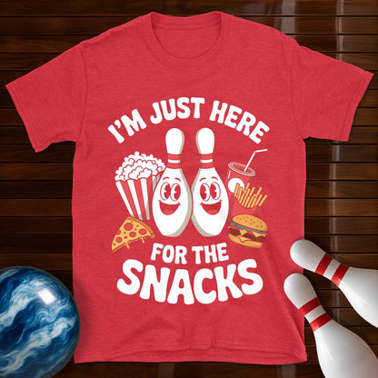 I'm Just Here For The Snacks Bowling T-Shirt