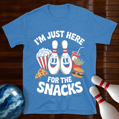 I'm Just Here For The Snacks Bowling T-Shirt