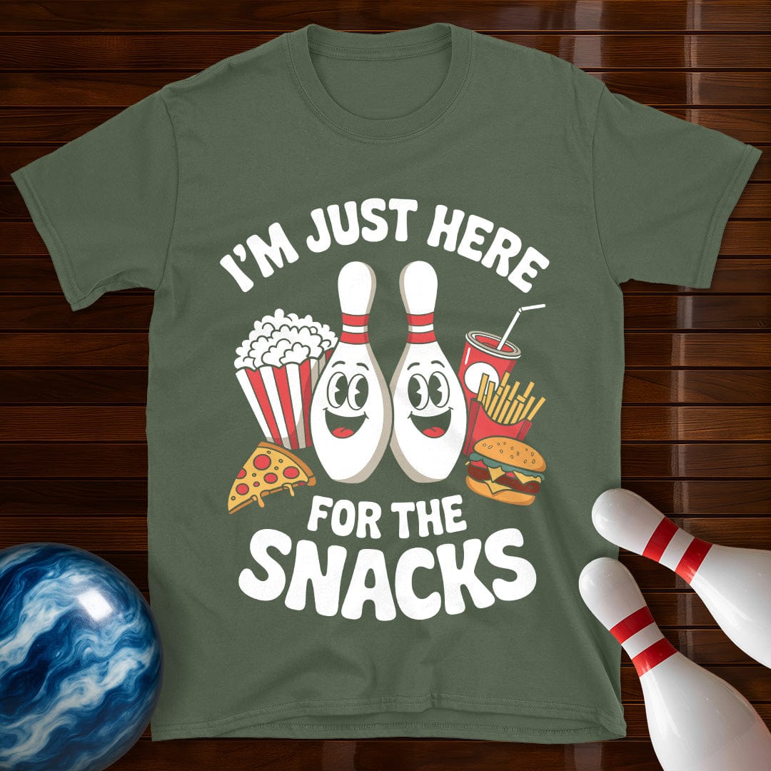 I'm Just Here For The Snacks Bowling T-Shirt