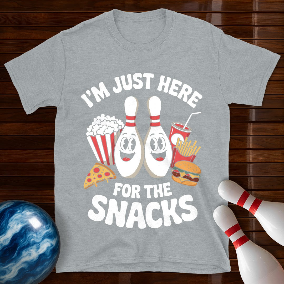I'm Just Here For The Snacks Bowling T-Shirt