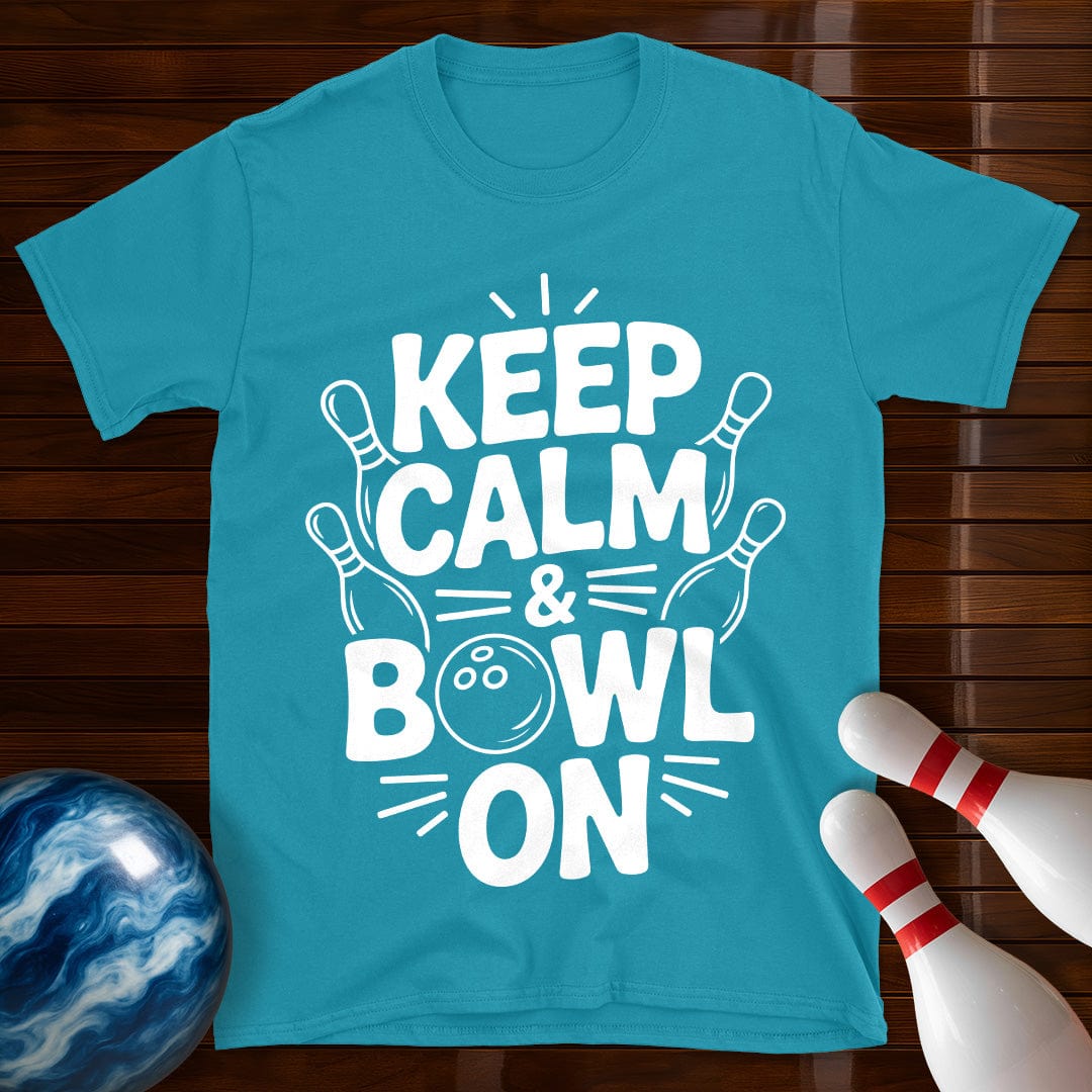 Keep Calm And Bowl On T-Shirt
