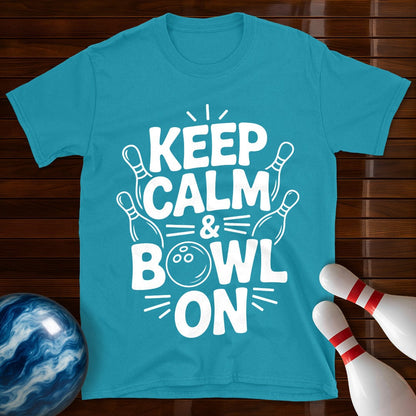 Keep Calm And Bowl On T-Shirt