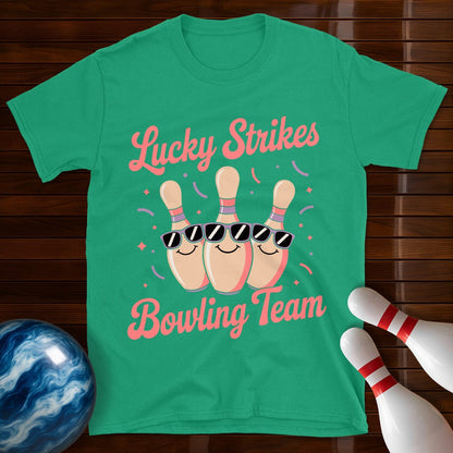 Lucky Strikes Women's Bowling T-Shirt