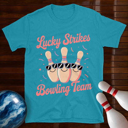 Lucky Strikes Women's Bowling T-Shirt