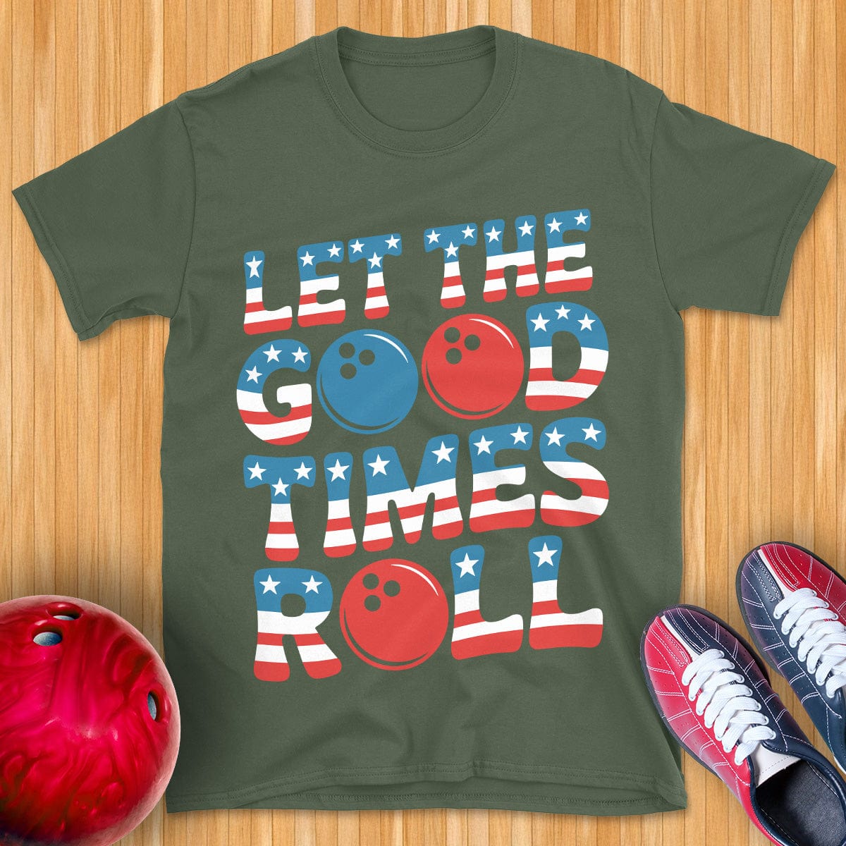 Let The Good Times Roll USA T-Shirt