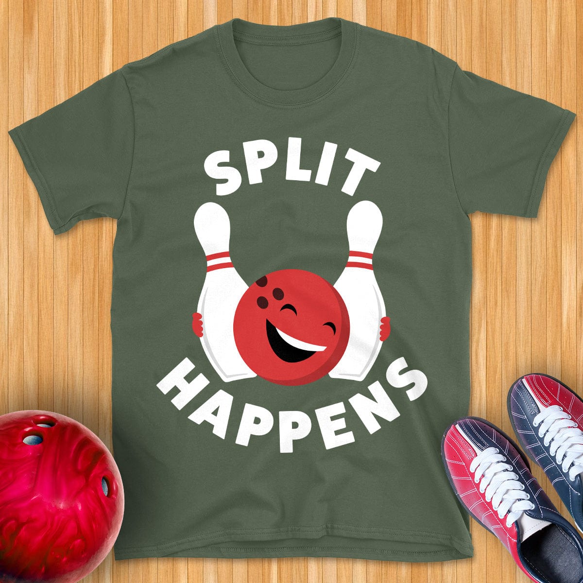 Split Happens Bowling T-Shirt