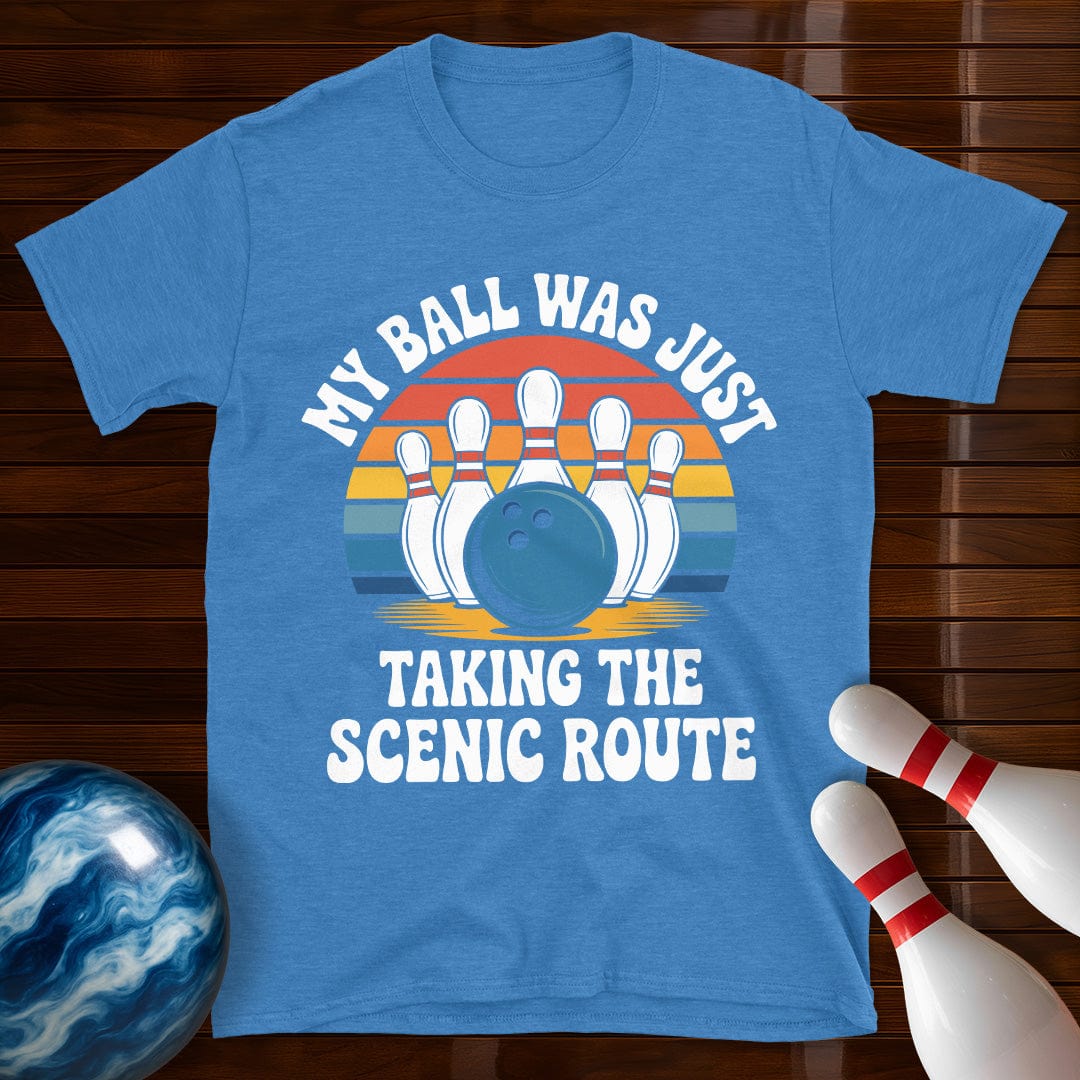My Ball Was Just Taking The Scenic Route Bowling Shirt