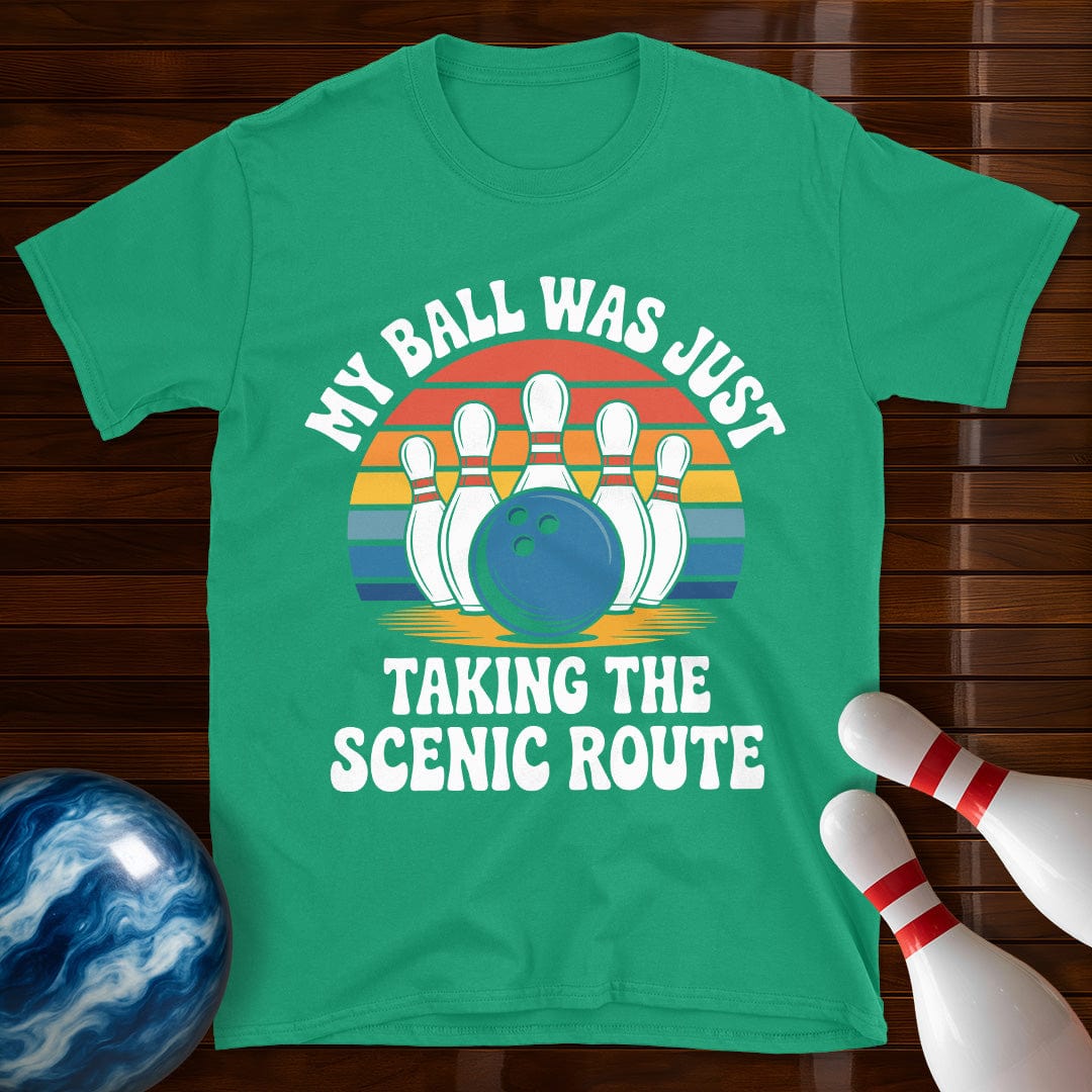 My Ball Was Just Taking The Scenic Route Bowling Shirt