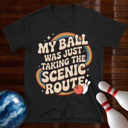My Ball Was Just Taking The Scenic Route Retro Tee
