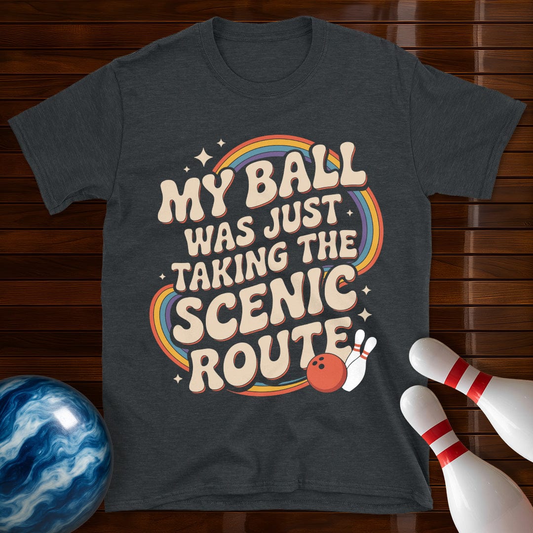 My Ball Was Just Taking The Scenic Route Retro Tee