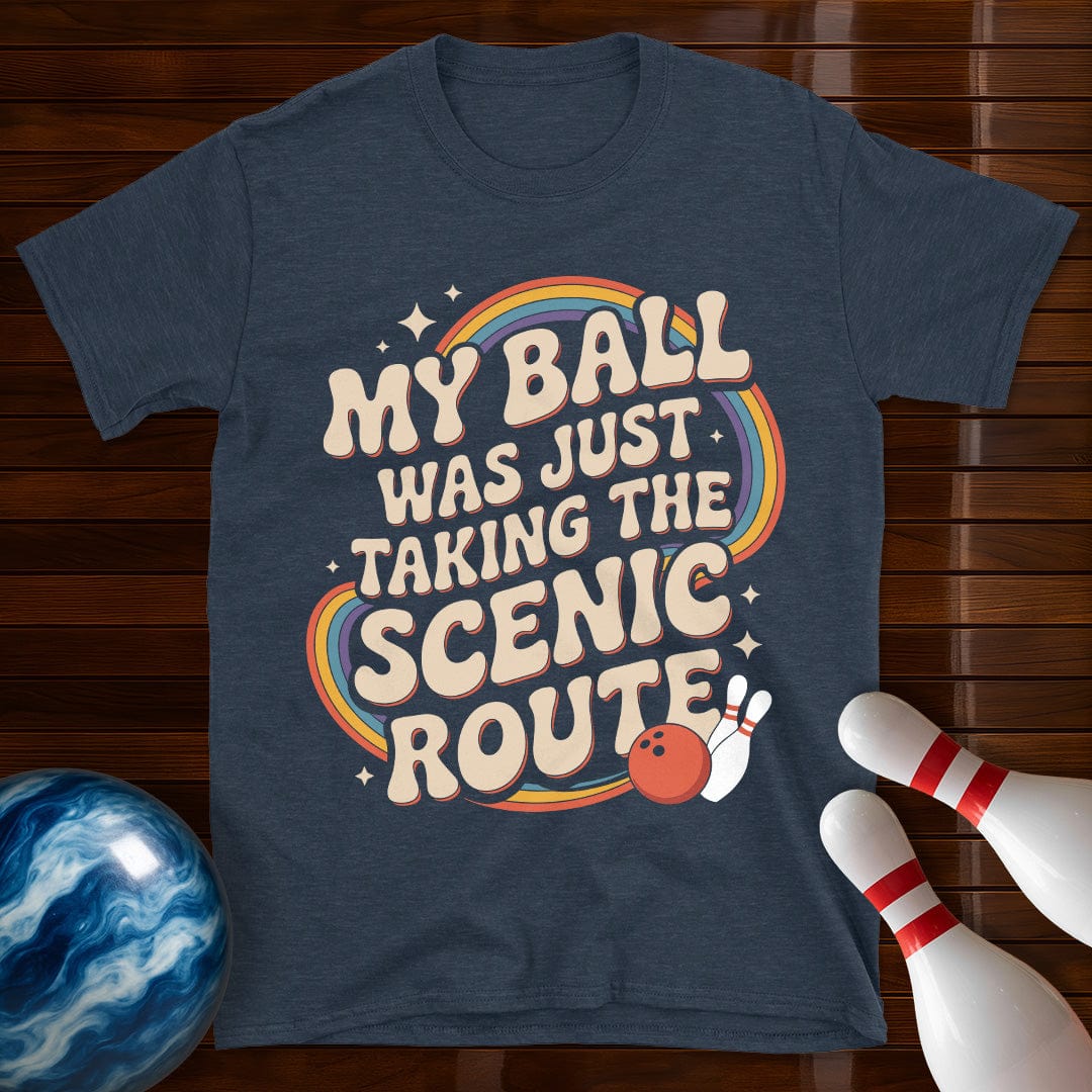 My Ball Was Just Taking The Scenic Route Retro Tee