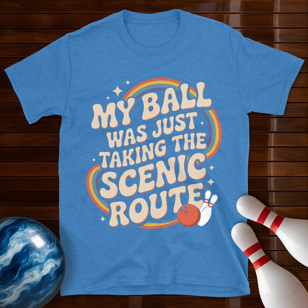 My Ball Was Just Taking The Scenic Route Retro Tee