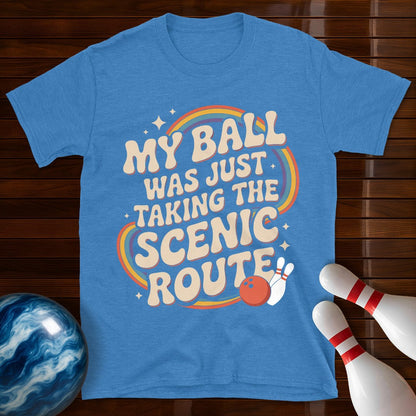 My Ball Was Just Taking The Scenic Route Retro Tee