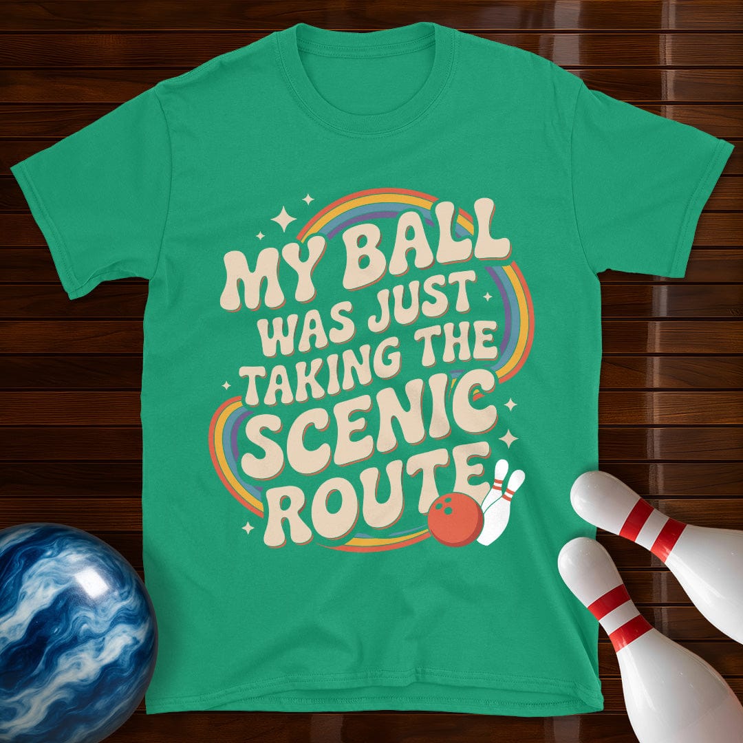 My Ball Was Just Taking The Scenic Route Retro Tee