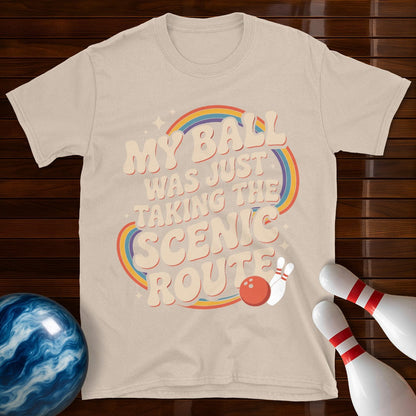 My Ball Was Just Taking The Scenic Route Retro Tee