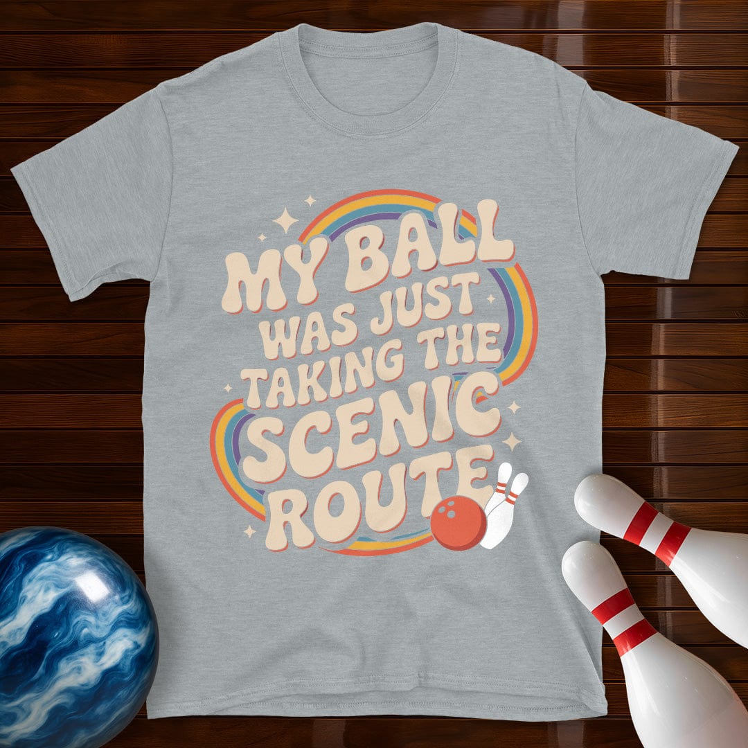 My Ball Was Just Taking The Scenic Route Retro Tee